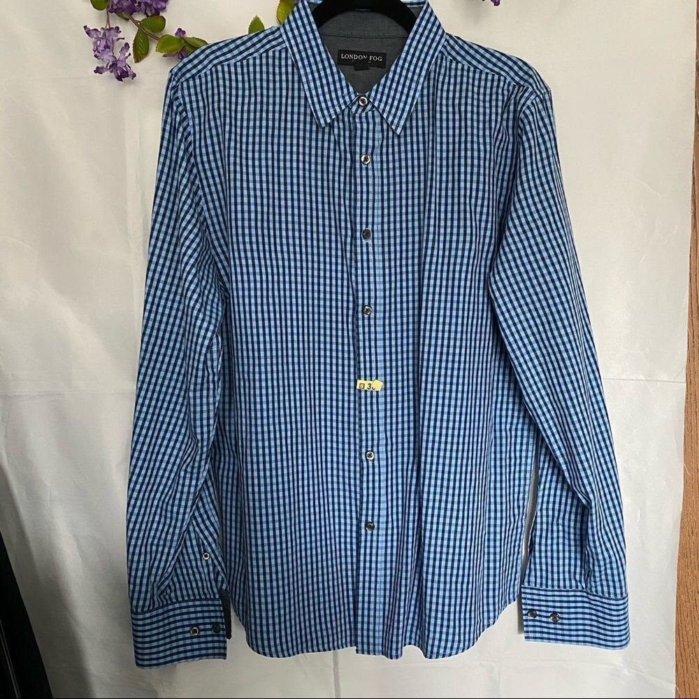 London Fog dry cleaned mens button down